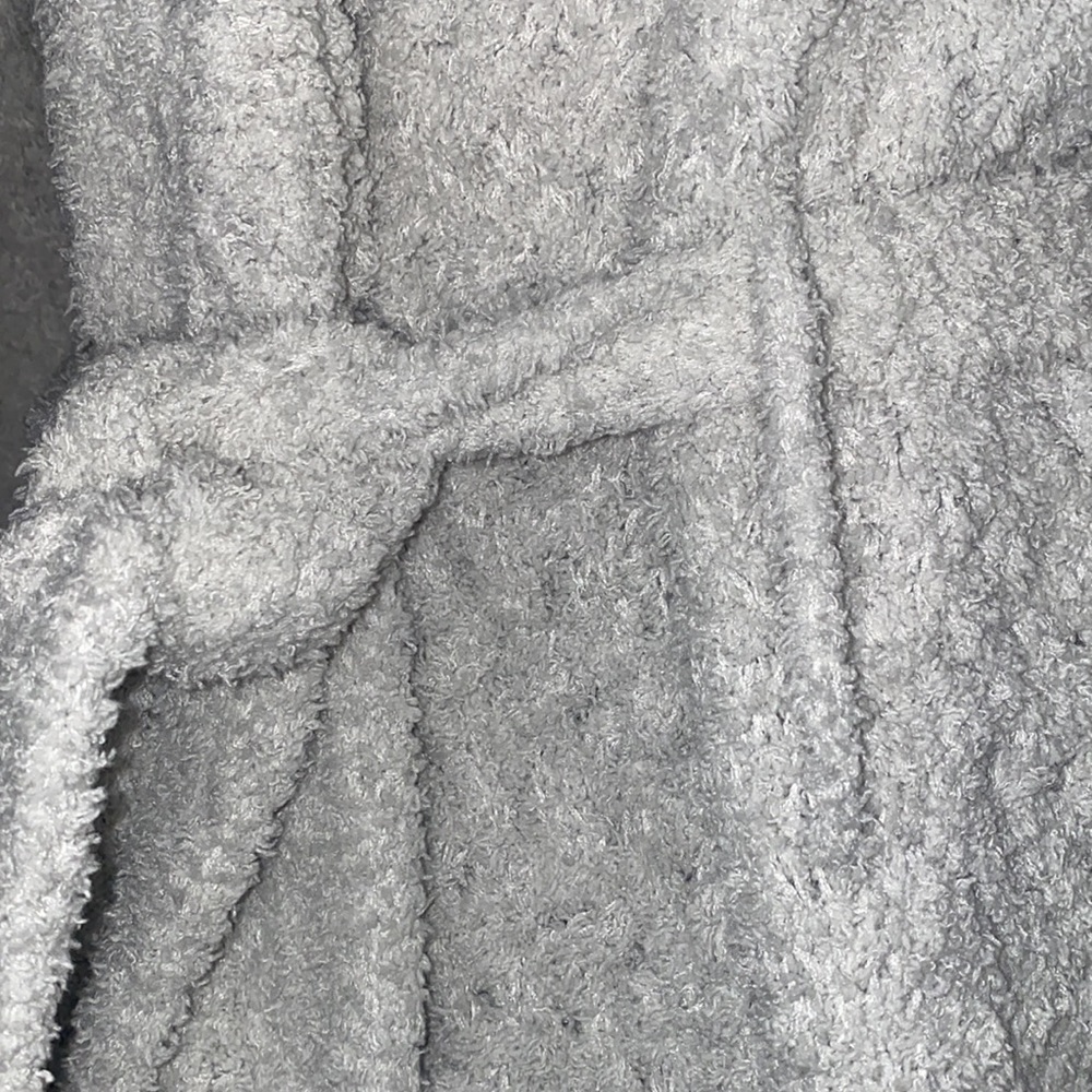 Cozy Gray Women's Robe - Picture 3 of 14